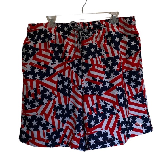 Men’s Speedo Swimsuit/Swim Trunks USA - 4th of July Size XL - Picture 4 of 5